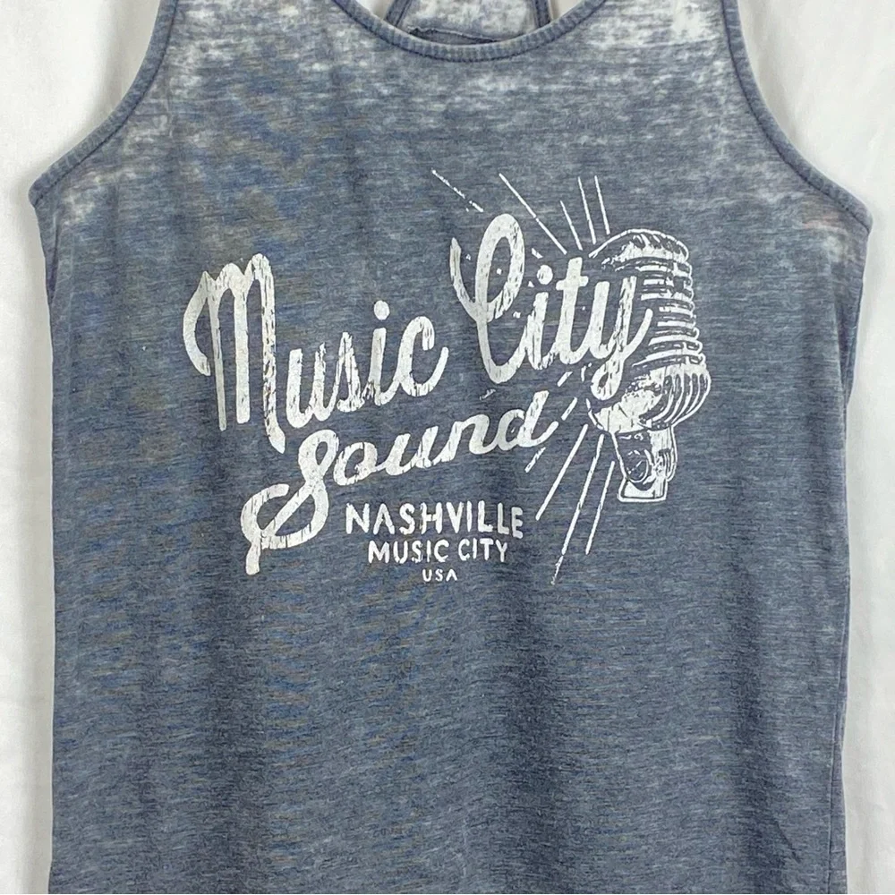 Legacy Vintage Look Graphic Nashville Music City Sound Tank Top Size Small - Picture 7 of 16